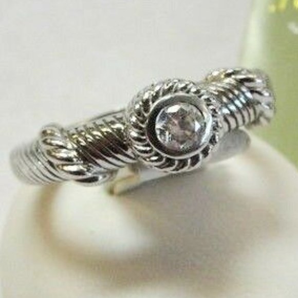 Judith Ripka Jewelry - Judith Ripka Sterling Silver CZ Ring Size 9.25